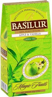 Basilur magic green Apple & Vanilla - jablko vanilka balení čajů: sypaný 100g papír