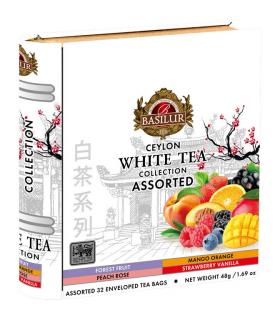 BASILUR White Tea Book Assorted plech 32x1,5g