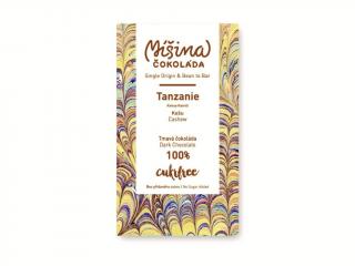 Bez cukru tmavá čokoláda 100% Tanzanie s kešu