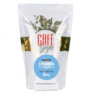 Café gape Colombia Bezkofeinová káva hmotnost: 500g mletá ( french press) velmi hrubé mletí