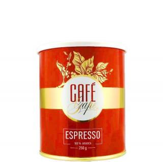 Café gape Espresso hmotnost: 250g plechovka mletá