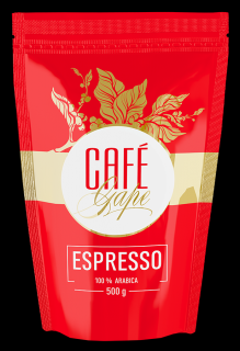 Café gape Espresso hmotnost: 500g mletá (mocca konvička) středně hrubé mletí