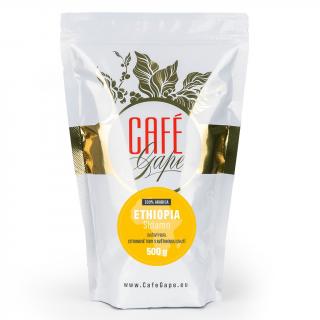Café gape Ethiopia Sidamo hmotnost: 250g mletá ( filtrovaná káva) hrubé mletí