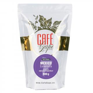 Café gape Mexico Esmeralda hmotnost: 250g mletá ( zalévaná káva - turek) jemné mletí