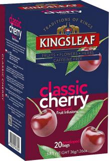 KINGSLEAF ovocný čaj přebal 20x1,8g varianta: Classic Cherry TŘEŠEŇ