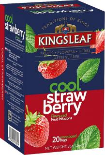 KINGSLEAF ovocný čaj přebal 20x1,8g varianta: Cool Strawberry JAHODA MÁTA