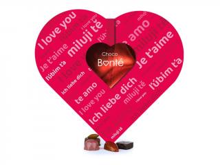 Srdce bonboniéra varianta: 150g miluji tě