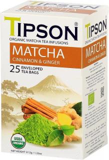 Tipson BIO Matcha přebal 25x1,5g varianta: SKOŘICE ZÁZVOR