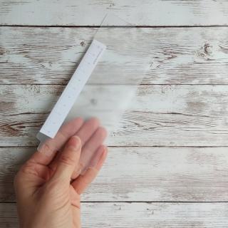 plastová záložka pravítko pravítko barva: bílá