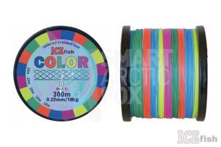 ICE fish Color 300m průměr / nosnost: 0.22mm / 18kg
