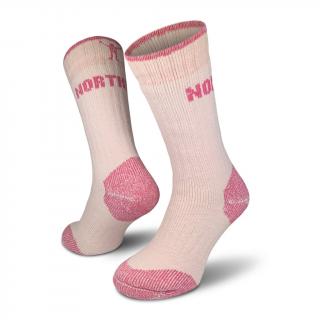 Ponožky NORTHMAN Arctic Track Merino - Pink Velikost: M (39-41)