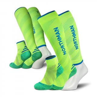 Ponožky NORTHMAN Compress Elite 3 pack - Yellow Velikost: S-M (36-41)