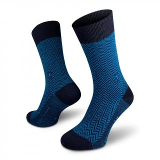 Ponožky NORTHMAN Hamar Merino - Tyrkys Velikost: L (42-44)