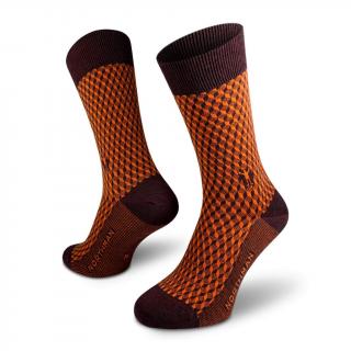 Ponožky NORTHMAN Horten Merino - Brick Velikost: M (39-41)