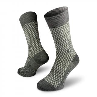 Ponožky NORTHMAN Horten Merino - Light Grey Velikost: L (42-44)