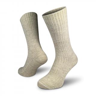 Ponožky NORTHMAN Perun Merino - Beige Velikost: L (42-44)