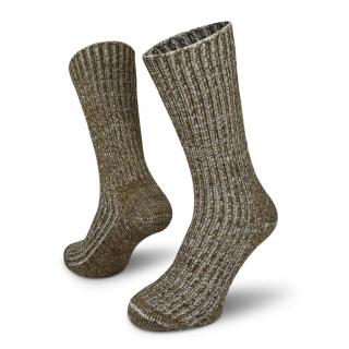 Ponožky NORTHMAN Perun Merino - Brown Velikost: L (42-44)