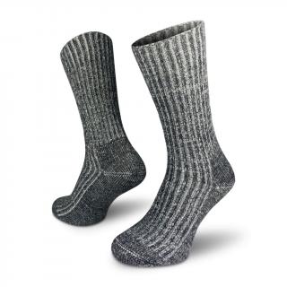 Ponožky NORTHMAN Perun Merino - Dark Grey Velikost: L (42-44)