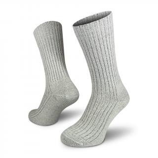 Ponožky NORTHMAN Perun Merino - Light Grey Velikost: L (42-44)