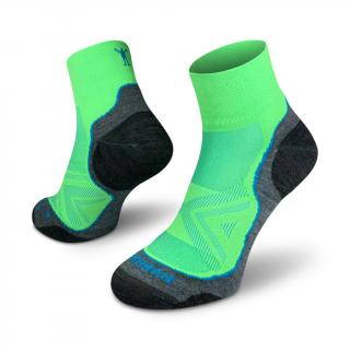 Ponožky NORTHMAN Run Silver Pro mid - Green Velikost: M (39-41)