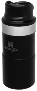 STANLEY Classic Trigger Action Travel Mug - Matte Black Pebble (250ml)