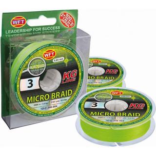 WFT Micro Braid KG Line 150 m - Chartreuse průměr / nosnost: 0.04mm / 3.00kg