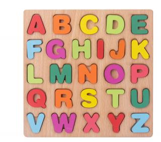 Dřevěné puzzle - abeceda (20x20 cm)