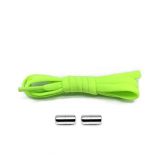 Elastické samozavazovací tkaničky na magnet (100 cm) Neonově zelená