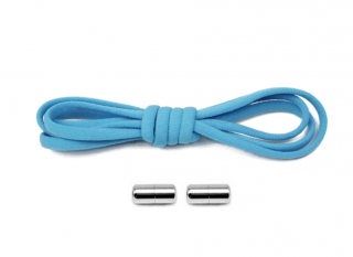 Elastické samozavazovací tkaničky na magnet (100 cm) Světle Modrá