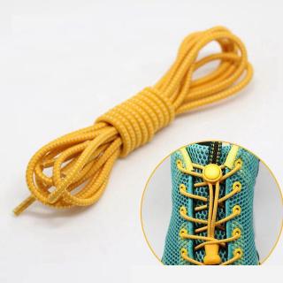 Kulaté tkaničky do bot bez zavazování (100 cm) Zlatá