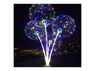 LED svítící nafukovací balónek s rukojetí