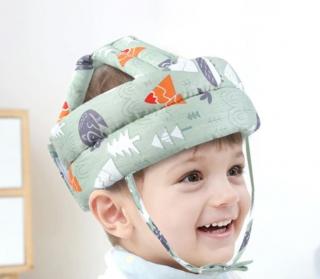 Ochrana hlavy pro miminka - Les (zelená)