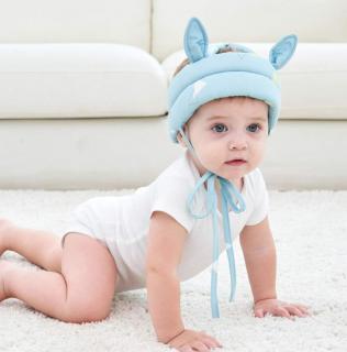 Ochrana hlavy pro miminka s ušima Modrá