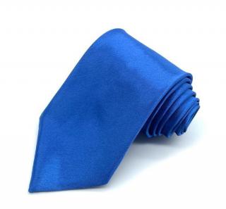 Pánská jednobarevná kravata Královská modrá