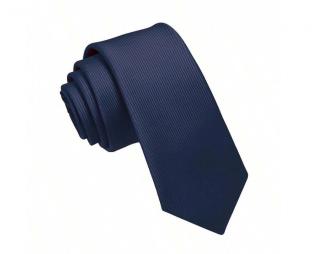 Pánská žakárová kravata Námořnická modrá