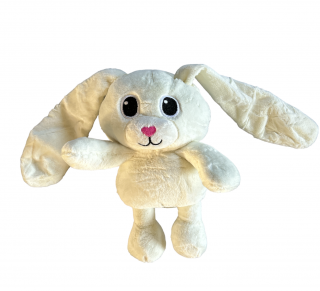 Roztomilý plyšový králík s vytahovacíma ušima (30 cm) Bílá