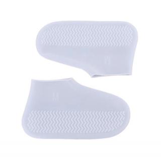Silikonové nepromokavé návleky na boty (velikost L) Bílá