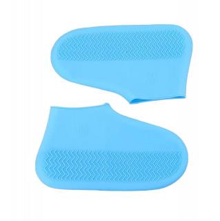 Silikonové nepromokavé návleky na boty (velikost L) Modrá