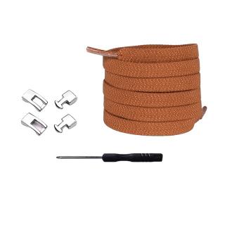 Tkaničky do bot se zapínáním na magnet (100 cm) Hnědá