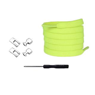 Tkaničky do bot se zapínáním na magnet (100 cm) Neonově zelená