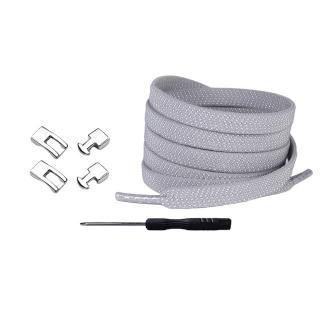 Tkaničky do bot se zapínáním na magnet (100 cm) Světle šedá