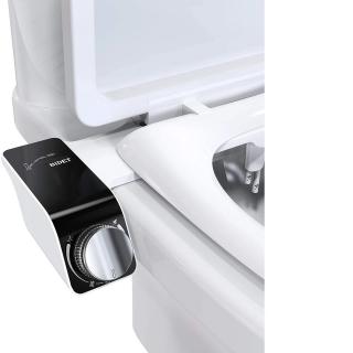 Ultra tenký přídavný bidet na WC s dvojitou tryskou