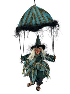Závěsná čarodějnice Morgana na deštníku - 40 cm (náhodná barva)