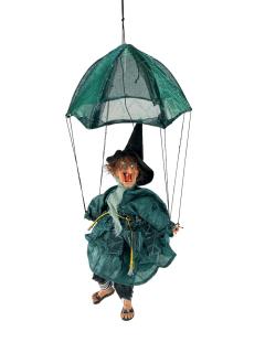 Závěsná čarodějnice Uršula na deštníku - 40 cm (náhodná barva)