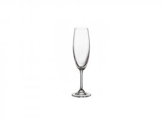 Crystal Bohemia SYLVIA Sklenice na šampaňské 6 x 220 ml