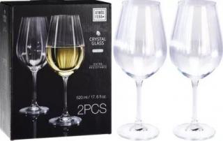 CRYSTAL Glass Sklenice 520ml na víno 2ks