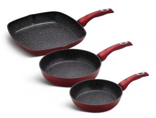 Sada 3 ks pánví 20, 24 a 28 cm EDËNBËRG EB-1736R (indukce)