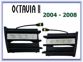 Denní svícení DRL Škoda Octavia 2 (2004-2008)