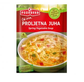 Jarní zeleninová polévka s těstovinami 50 g