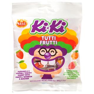 Ki-Ki karamelové bonbony Tutti frutti 100g